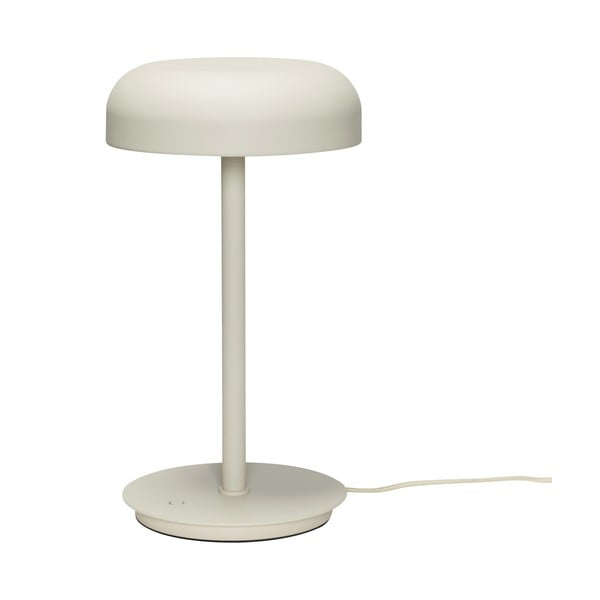 Krémszínű LED dimmelhető asztali lámpa (magasság 37 cm) Velo – Hübsch