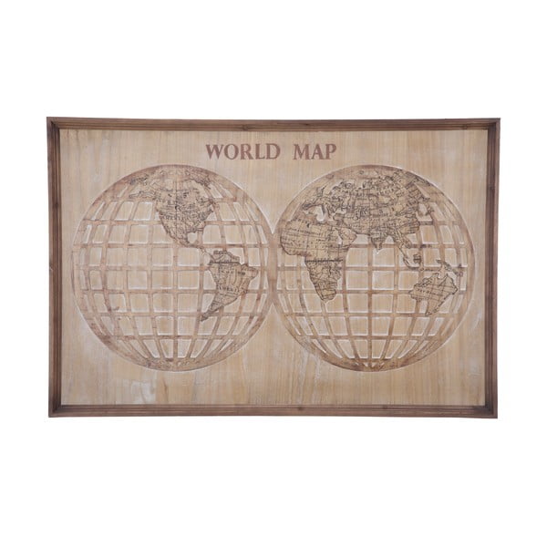 World Map fali dekoráció, 120 x 80 cm - Mauro Ferretti