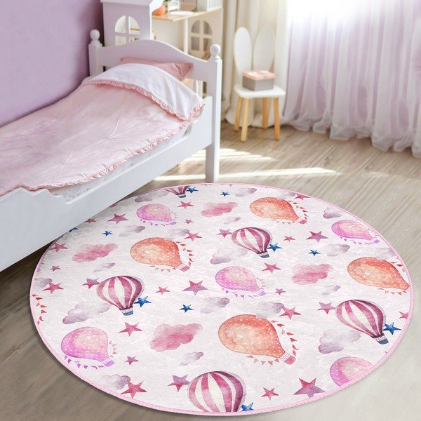 Rózsaszín gyerek szőnyeg ø 120 cm Comfort – Mila Home-image-1