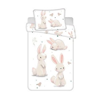 Pamut gyerek ágyneműhuzat babaágyhoz 100x135 cm Bunnies – Jerry Fabrics