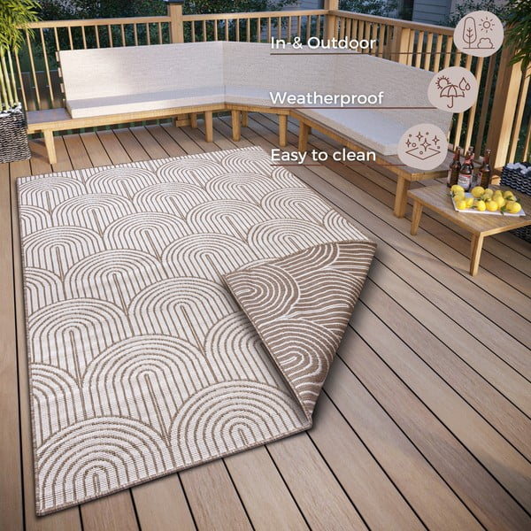 Barna kültéri szőnyeg 200x290 cm Pangli Linen – Hanse Home-image-3