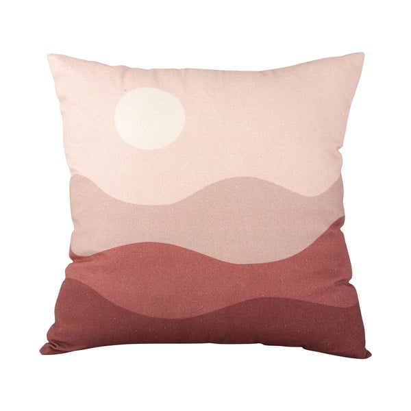 Pink Sunset rózsaszín-piros pamut párna, 45 x 45 cm - PT LIVING