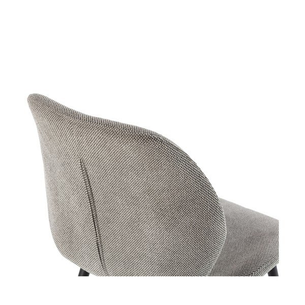 Világosszürke kárpitozott étkezőszék szett 4 db-os Ansu – Marckeric-image-3