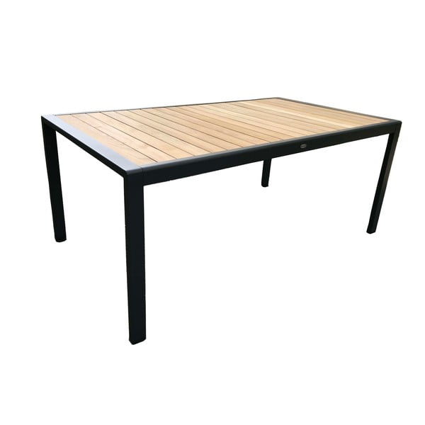 Szürke fém hatszemélyes kerti étkezőgarnitúra Annecy – Rojaplast-image-2