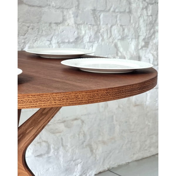 Étkezőasztal tölgyfa dekorral 90x90 cm Jubi – Ragaba-image-4