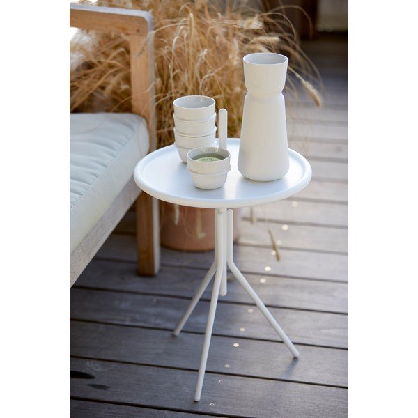 Inu fehér fém tárolóasztal, ø 33,8 cm - Zone-image-1