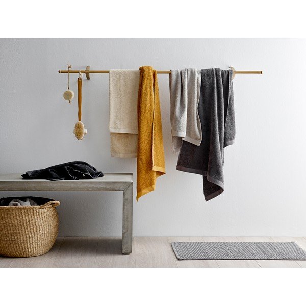 Szürke pamut fürdőszobaszőnyeg, 50 x 80 cm - Södahl-image-1