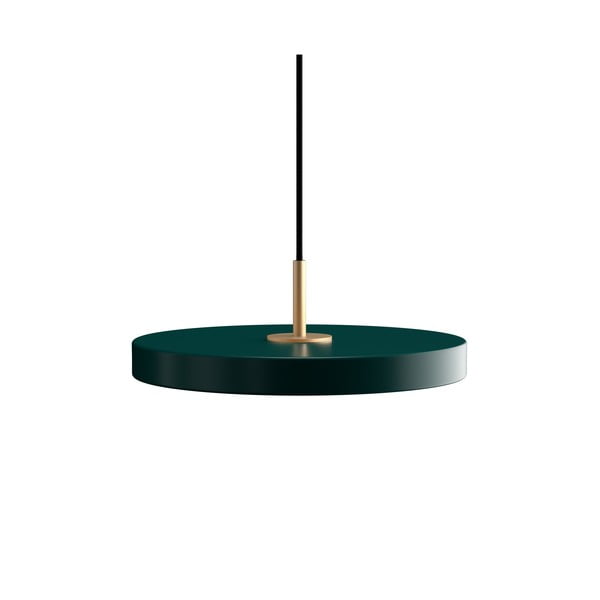 Sötétzöld LED függőlámpa fém búrával ø 31 cm Asteria Mini – UMAGE