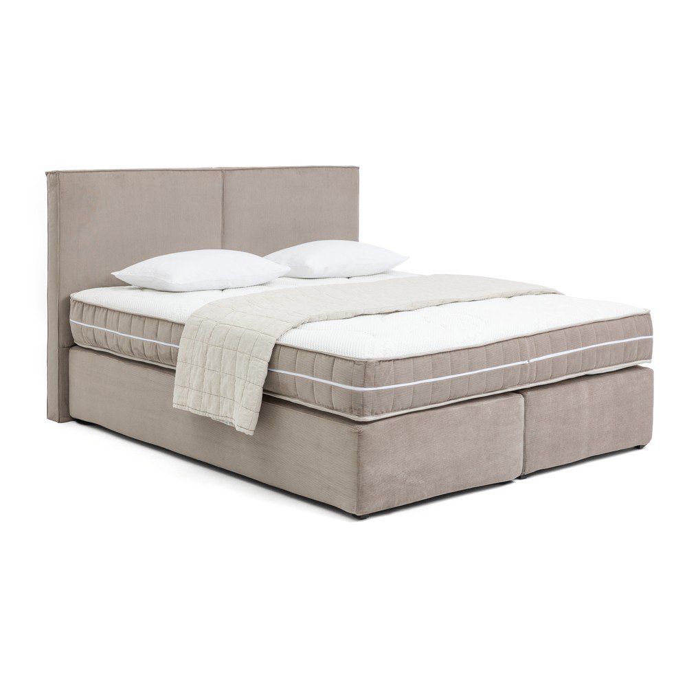 Szürkésbarna boxspring ágy 160x200 cm Olia Bold – Bonami Selection