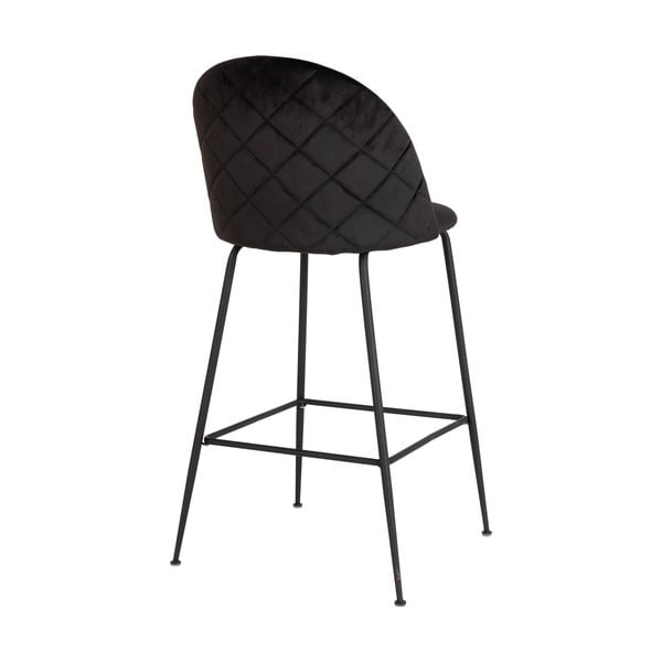 Fekete bársony bárszék szett 2 db-os 108 cm Lausanne – House Nordic-image-3