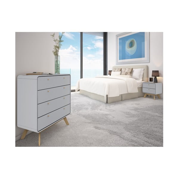 Szürke éjjeliszekrény Cassie - Støraa-image-4