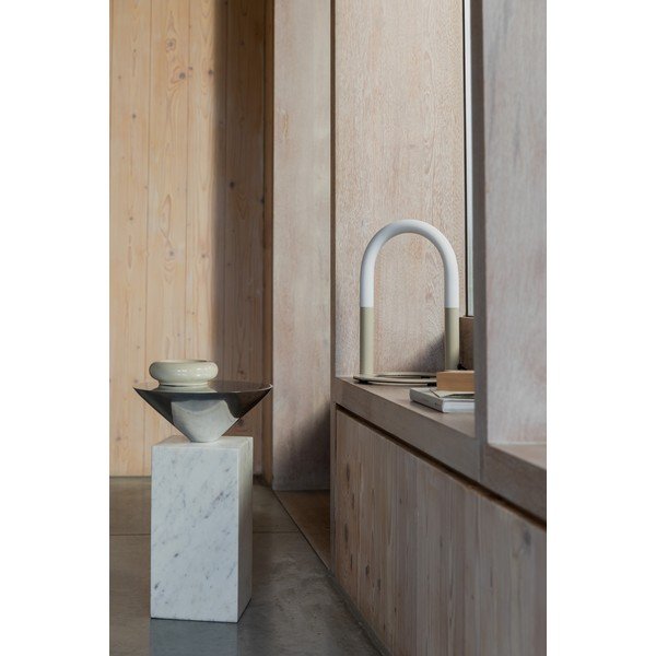 Bézs fém LED dimmelhető asztali lámpa (magasság 36 cm) Arch – Zuiver-image-3