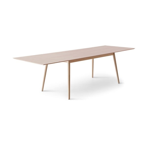 Natúr színű bővíthető étkezőasztal tölgyfa dekoros asztallappal 100x210 cm Meza – Hammel Furniture-image-1