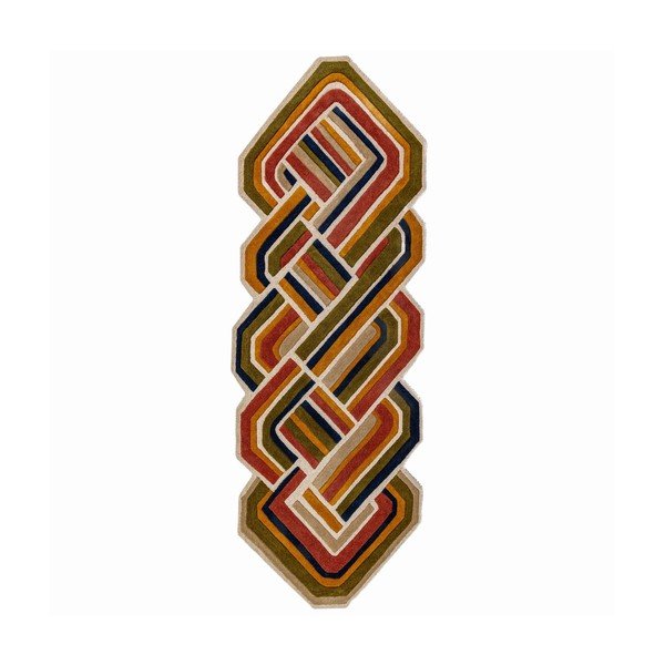 Kézi szövésű gyapjú futószőnyeg 80x300 cm Lattice Shaped  – Flair Rugs