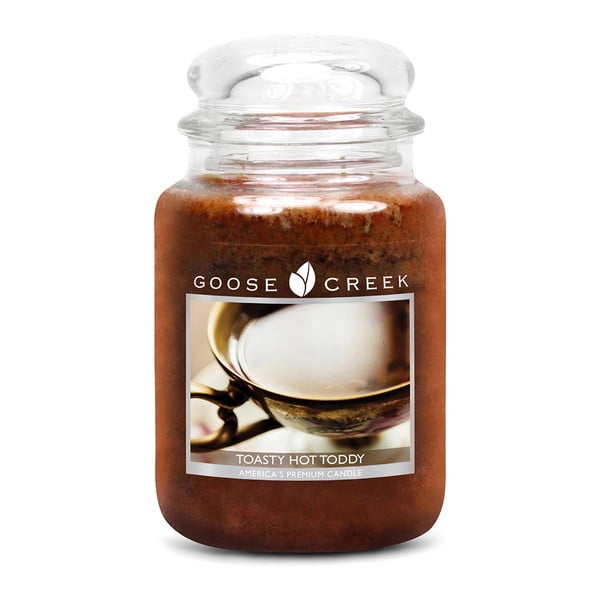 Toddy Meleg Puncs illatgyertya üvegben, égési idő 150 óra - Goose Creek