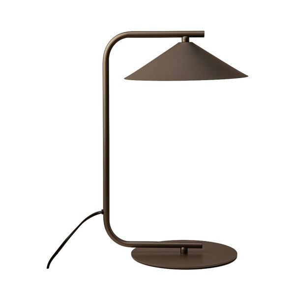 Barna fém asztali lámpa (magasság 42 cm) Nocte – Micadoni 