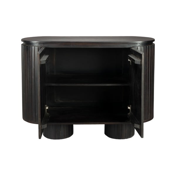 Sötétbarna mangófa szekrény 110x80x40 cm Kenji – Dutchbone-image-2