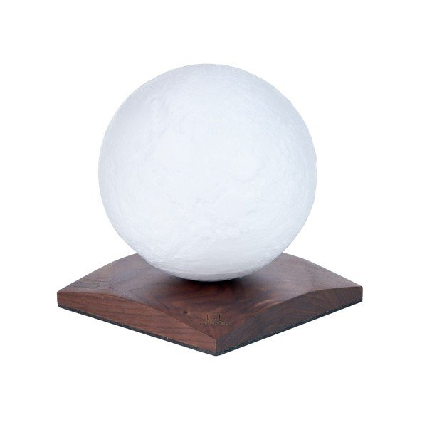 Sötétbarna USB fénydekoráció ø 12 cm Smart LunaSpin – Gingko