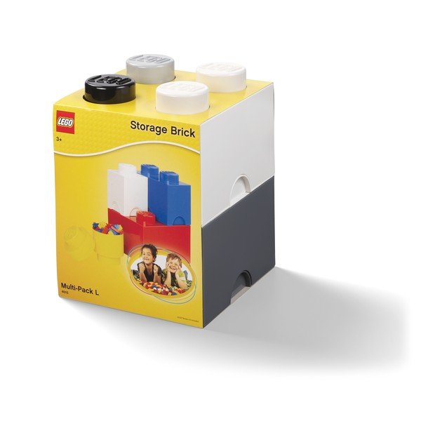 4 db műanyag tárolódoboz, 25 x 25 x 33 cm - LEGO®-image-1