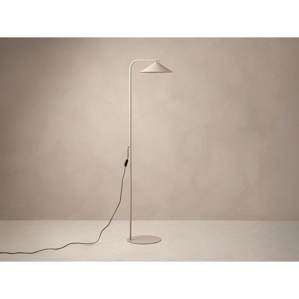 Krémszínű fém állólámpa (magasság 160 cm) Nocte – Micadoni -image-3