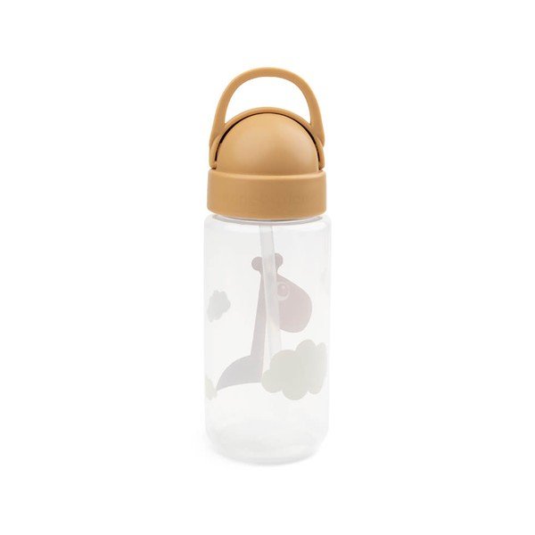 Sárga gyerek ivópalack szívószállal 350 ml Raffi - Done by Deer-image-2
