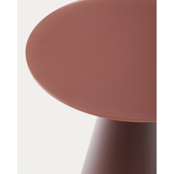 Kerek tárolóasztal üveg asztallappal ø 50 cm Wilshire – Kave Home-image-3