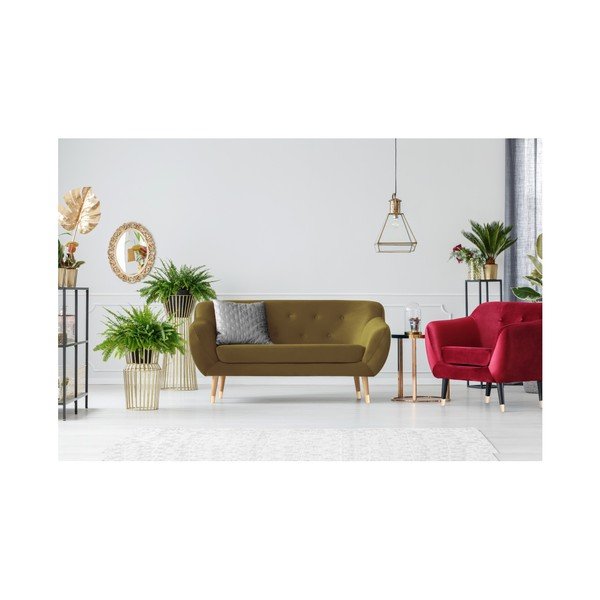 Amelie aranyszínű kétszemélyes kanapé - Mazzini Sofas-image-3
