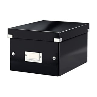 Universal fekete tárolódoboz, hossz 28 cm Click&Store - Leitz