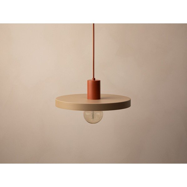 Bézs fém függőlámpa ø 30 cm Ori – Micadoni -image-3
