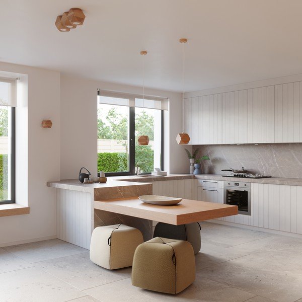 Natúr színű tömörfa fali lámpa Vige – Sollux-image-3