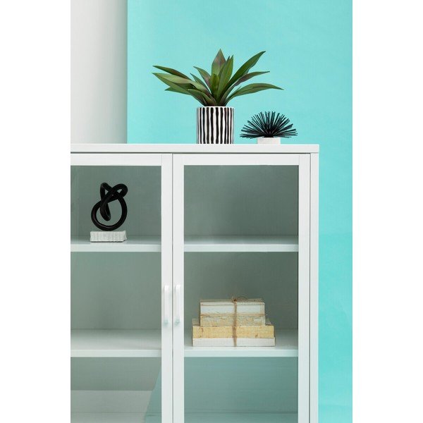 Fehér acél tálalószekrény 80x102x40 cm Acier – Premier Housewares-image-4