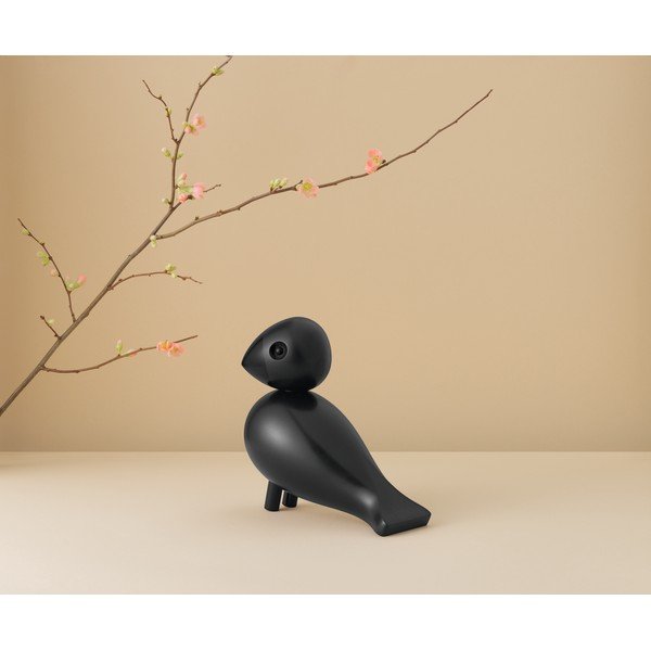 Bojesen Denmark Songbird Ravn fekete dekorációs figura tömör bükkfából - Kay-image-2
