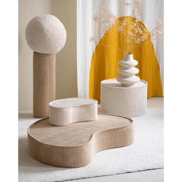 Világosbarna kordbársony párna gyerek kanapéhoz Roll – Wigiwama-image-1