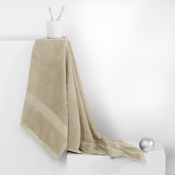 Bamby Beige bézs törölköző, 50 x 100 cm - DecoKing-image-1