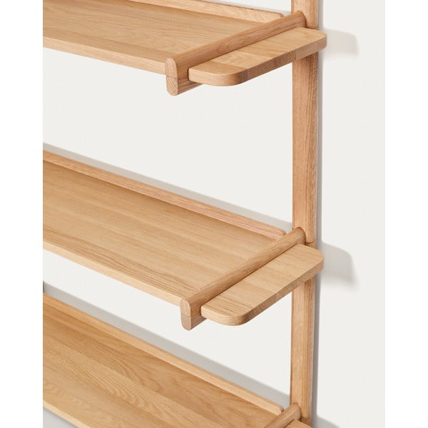 Natúr színű tölgyfa moduláris polcrendszer 110x202 cm Sitra – Kave Home-image-3