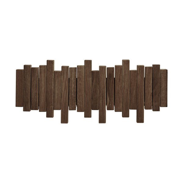 Sötétbarna tölgyfa fali fogas 40 cm Caltra – House Nordic-image-4