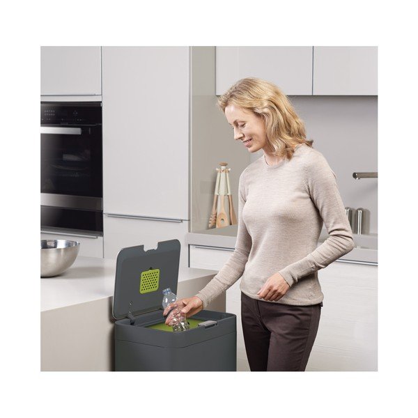 IntelligentWaste Totem 48 szürke hulladékgyűjtő- Joseph Joseph-image-2