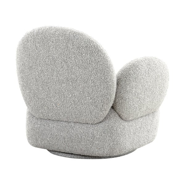 Világosszürke buklé fotel Messina – House Nordic-image-1