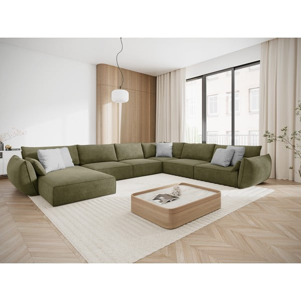 Zöld sarokkanapé (jobb oldali) Vanda – Mazzini Sofas-image-1