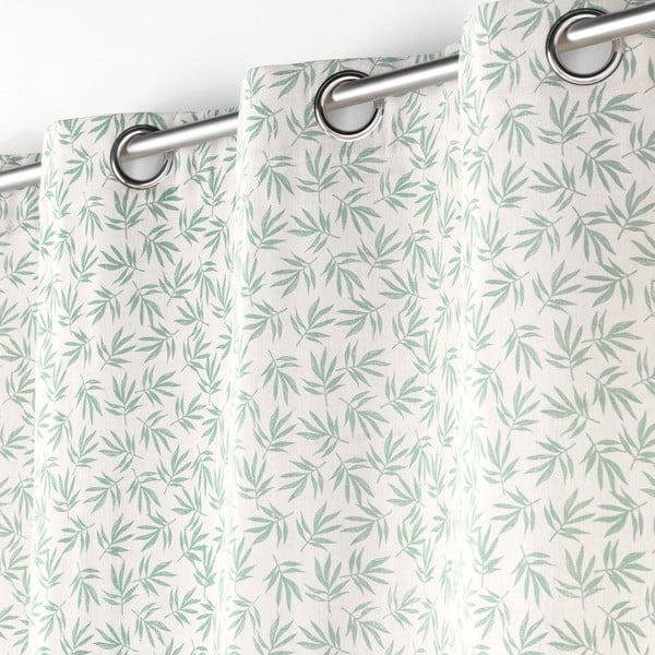 Fehér-zöld függöny 140x240 cm Maddy – douceur d'intérieur-image-1