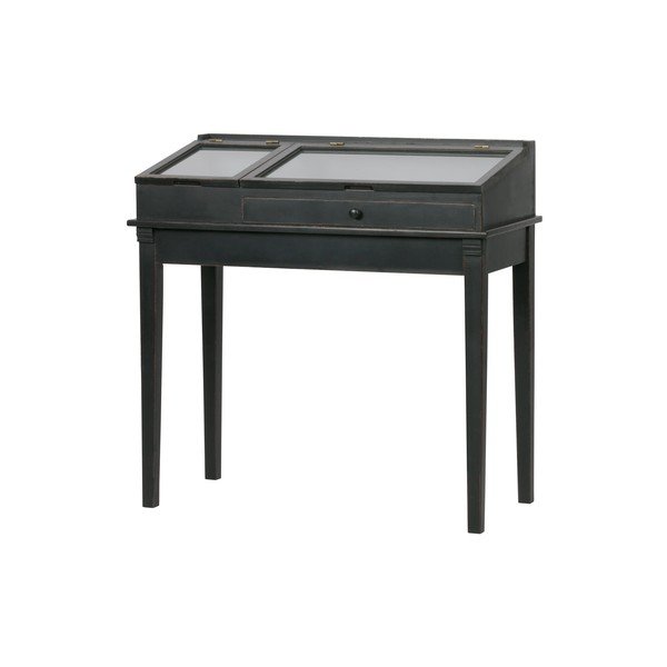 Fekete asztalka vitrinnel - BePureHome-image-2