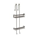 Origin fekete függő kétszintes fürdőszobai polc - Metaltex