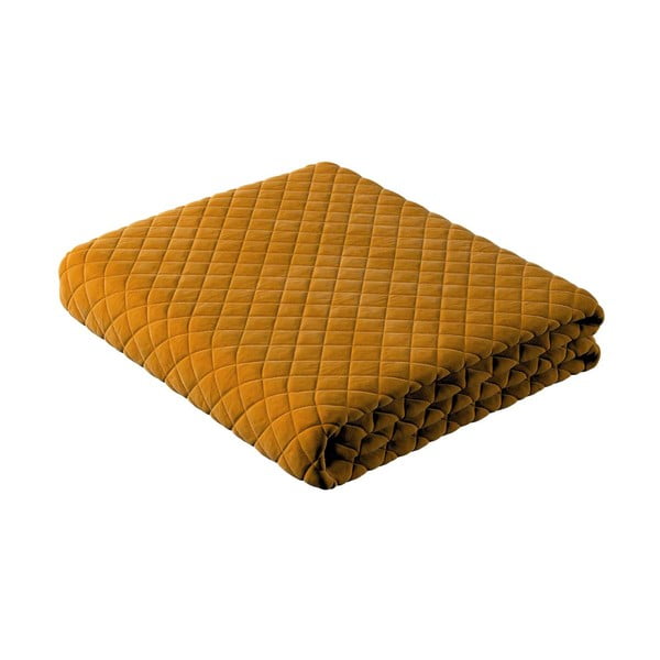 Sárga steppelt ágytakaró franciaágyra 170x210 cm Posh Velvet - Yellow Tipi