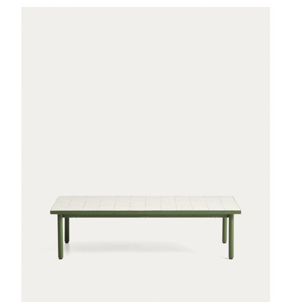 Kerti dohányzóasztal kerámia asztallappal 61x122 cm Maurina – Kave Home-image-2