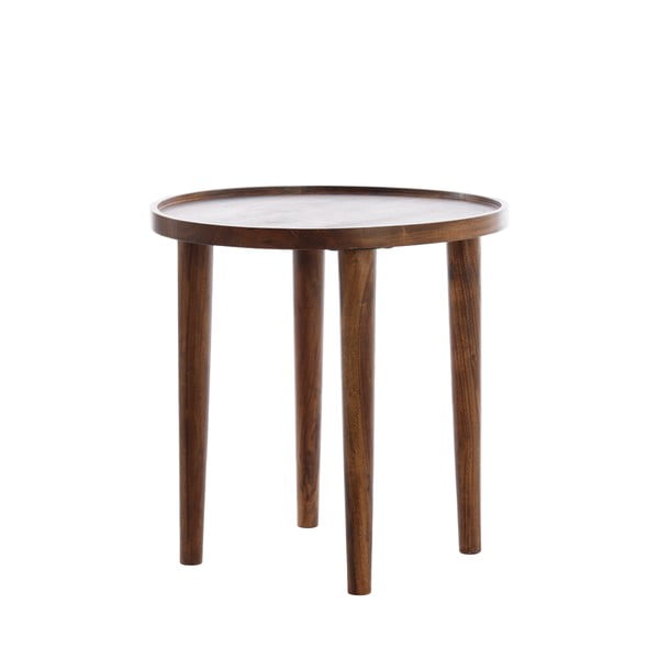 Akácfa kerek tárolóasztal ø 45 cm Qiano – Light & Living-image-1