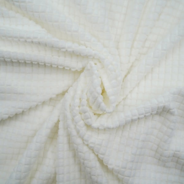 Krémszínű háromszemélyes gumis kanapé huzat Sacha – douceur d'intérieur-image-2