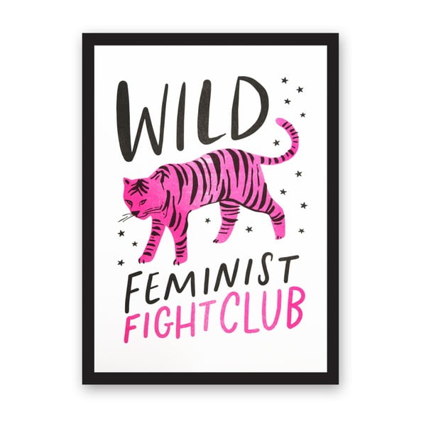 Wild Feminist plakát, 29,7 x 42 cm - Ohh Deer