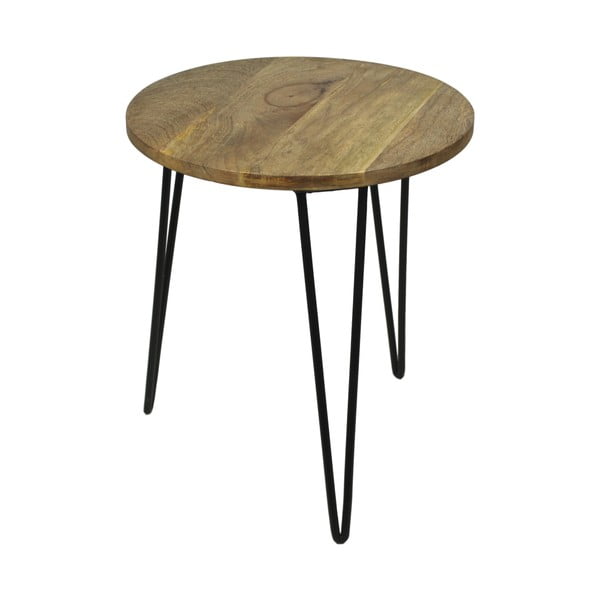 Sana kisasztal mangófa asztallappal, Ø 40 cm - HSM collection