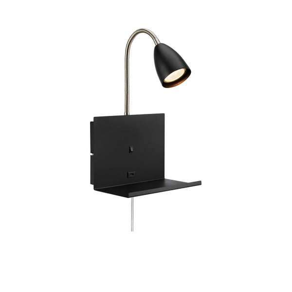 Fekete fali lámpa Cuarto – Markslöjd