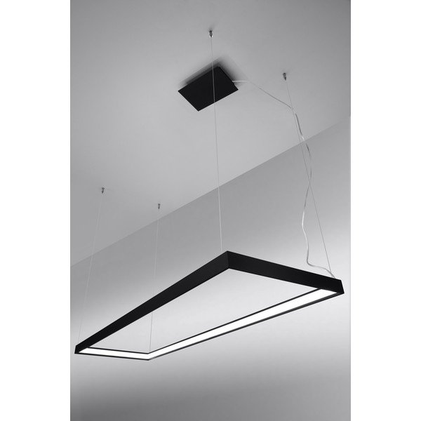 Fekete fém LED függőlámpa TUULA – Thoro-image-1